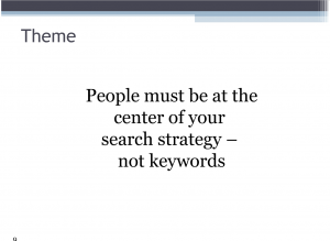 People Centered Not Keyword Centered